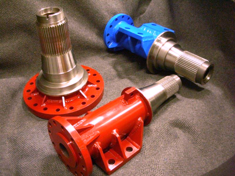 Three models of replacement axle tubes parts for Versatile tractors